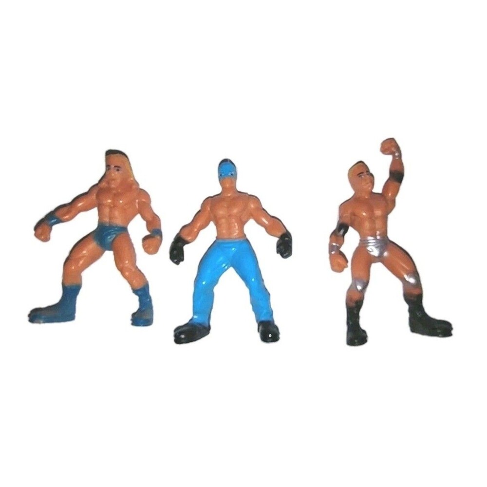 Lot Of 3 - WWE- Jakks-Micro Aggression 2” Wrestling Figures